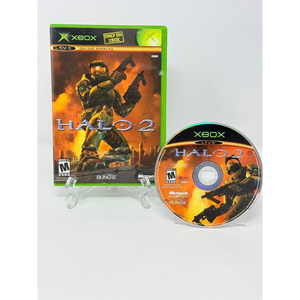 Halo 2 Microsoft Xbox Original Xbox 2004 FPS No Manual Refurbished Tested